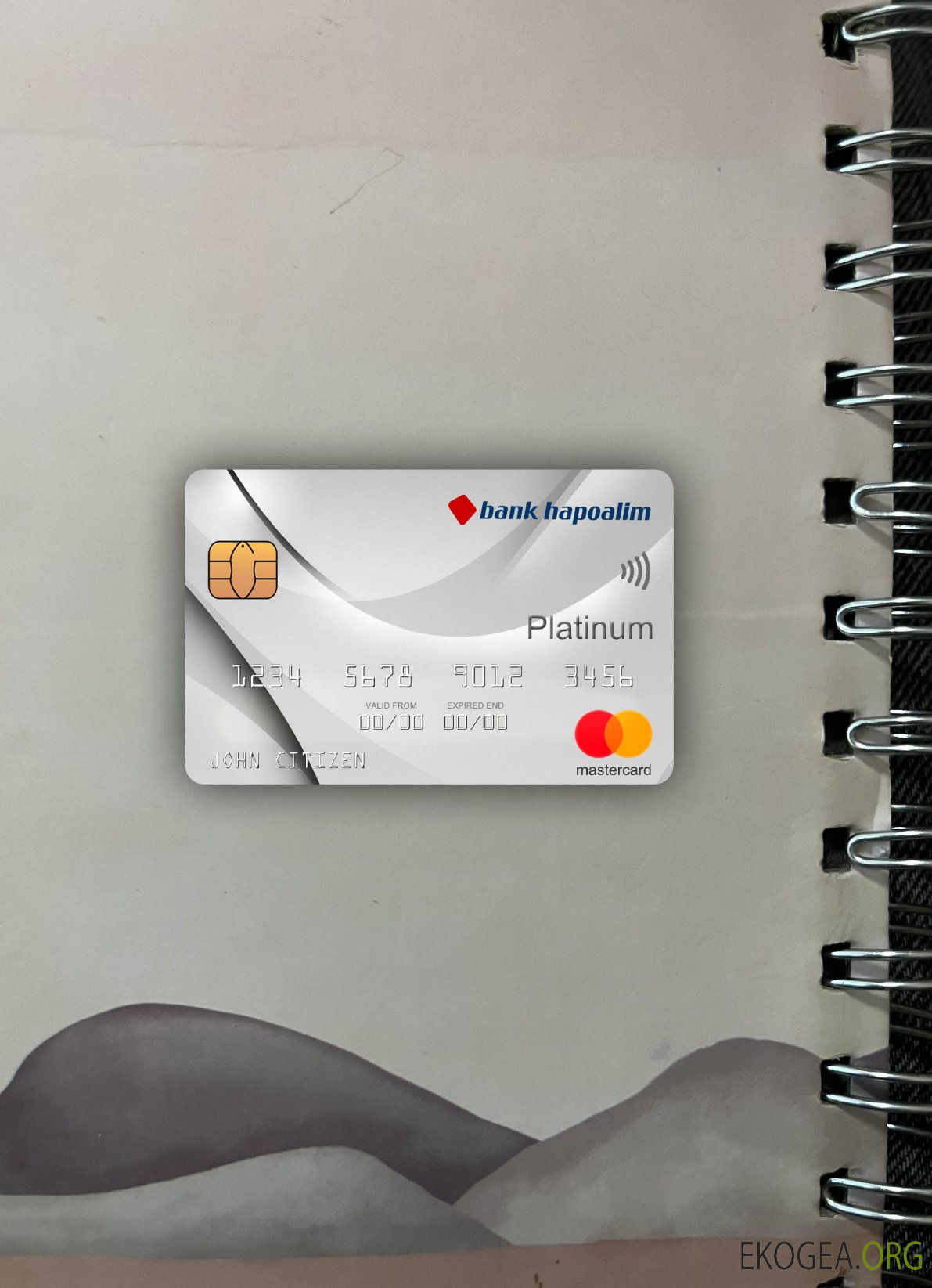 Israel Bank Hapoalim bank mastercard platine photolook avant